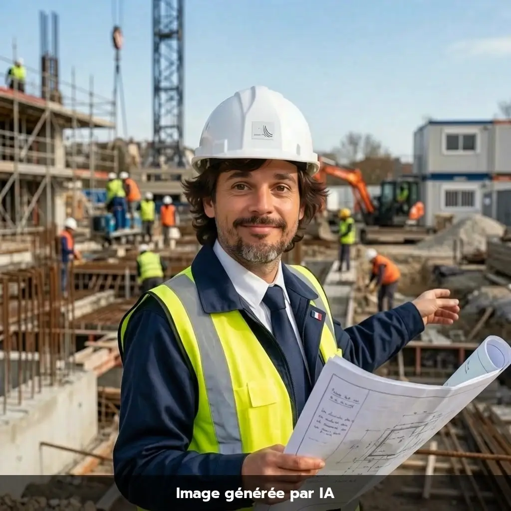 Le m&ecirc;me participant projet&eacute; dans le m&eacute;tier de conducteur de travaux